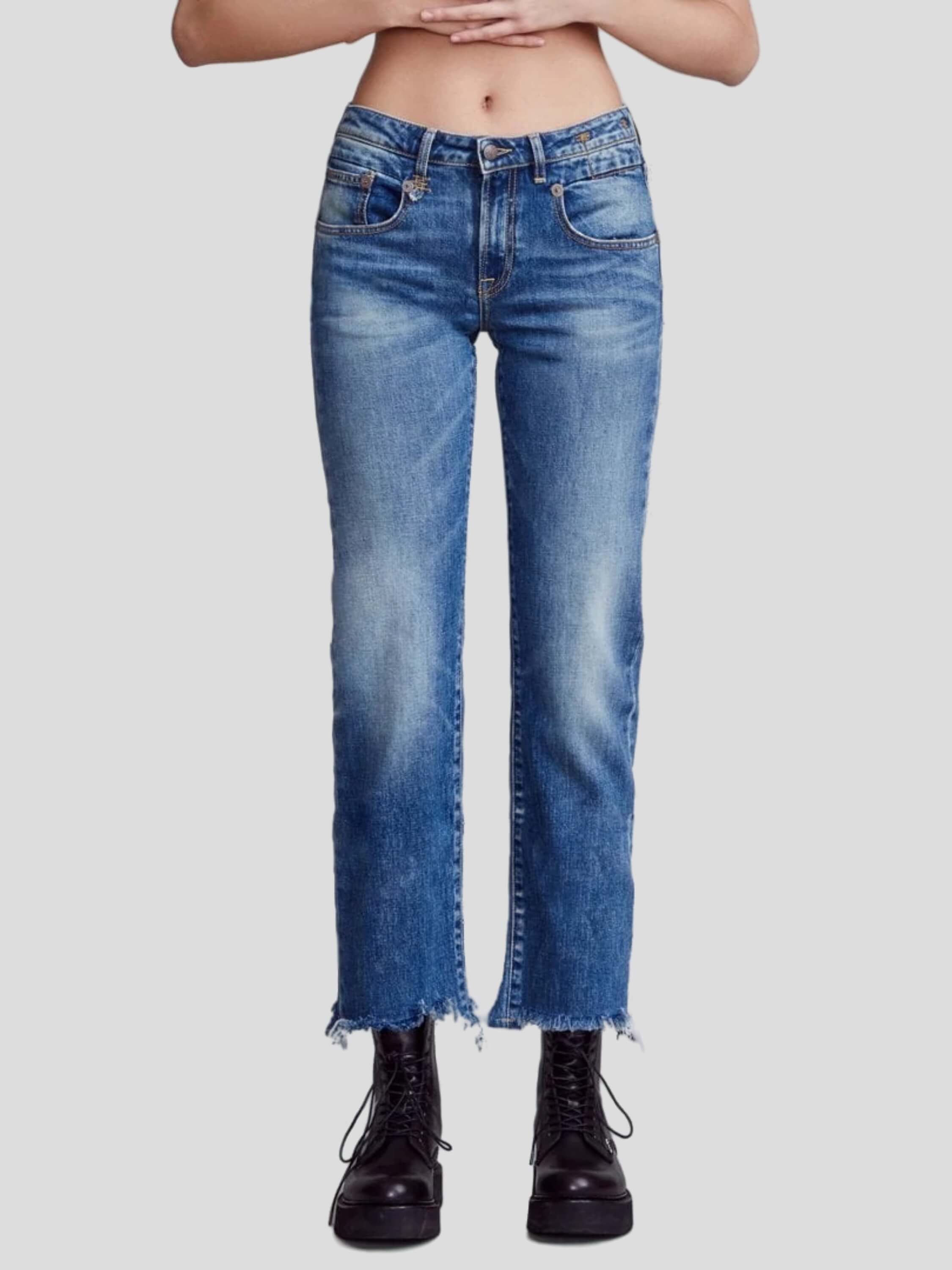 R13 Denim Jeans Boy straight in jasper blau ADAM EVE